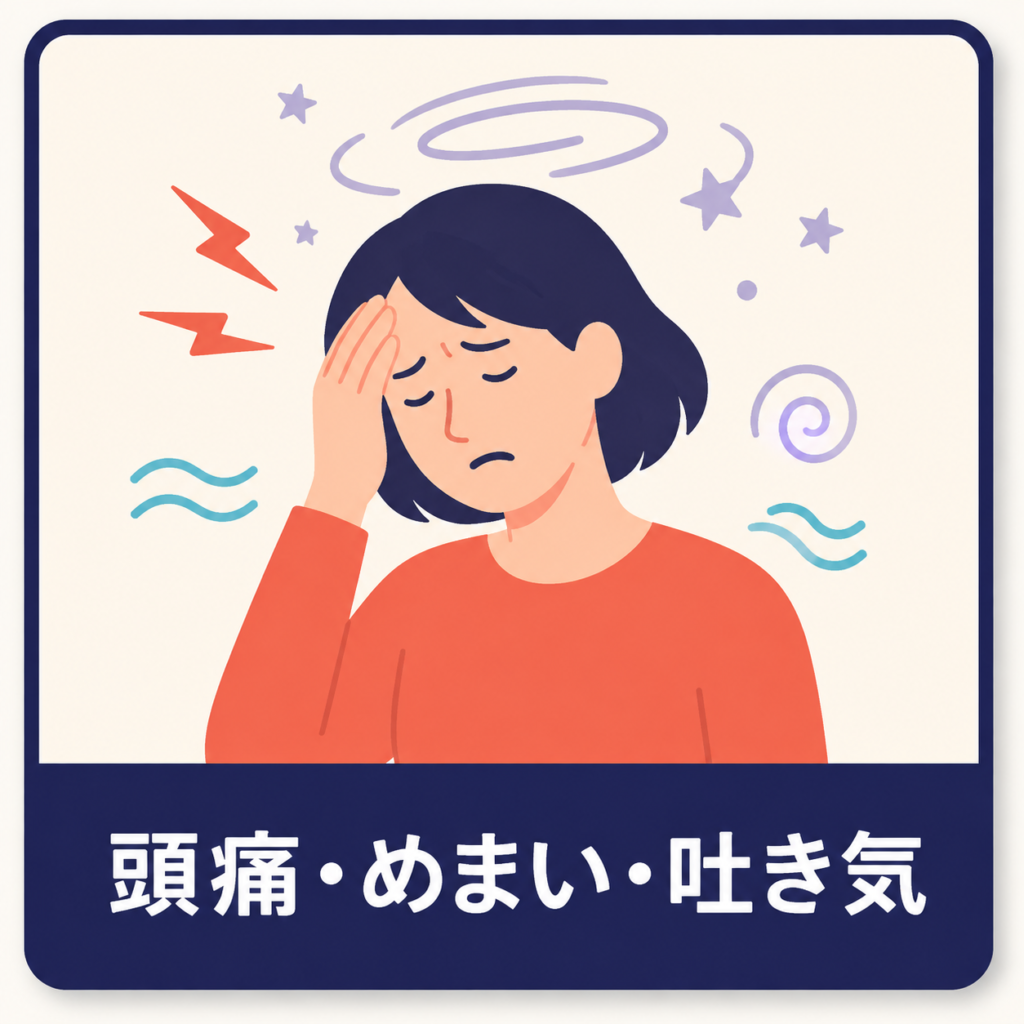 交通事故後の頭痛・めまい・吐き気
