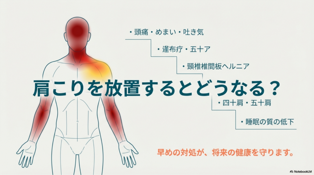 肩こりを放置すると？