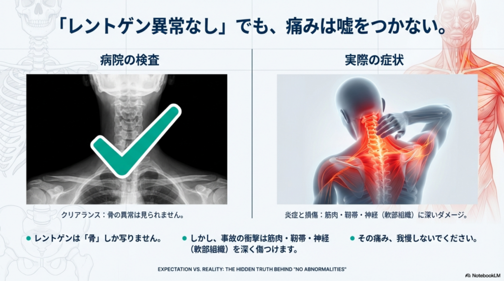 交通事故後の異常について