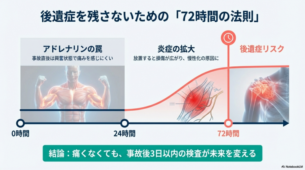交通事故後の72時間の法則