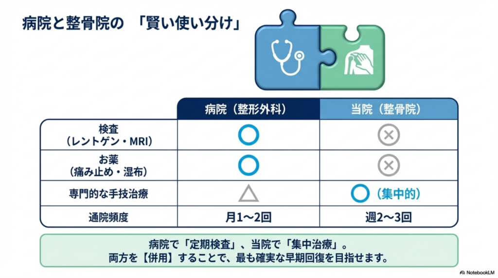 病院と整骨院の使い分け