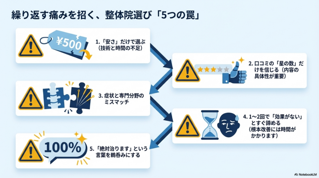 整体院選びでよくある失敗パターン5選