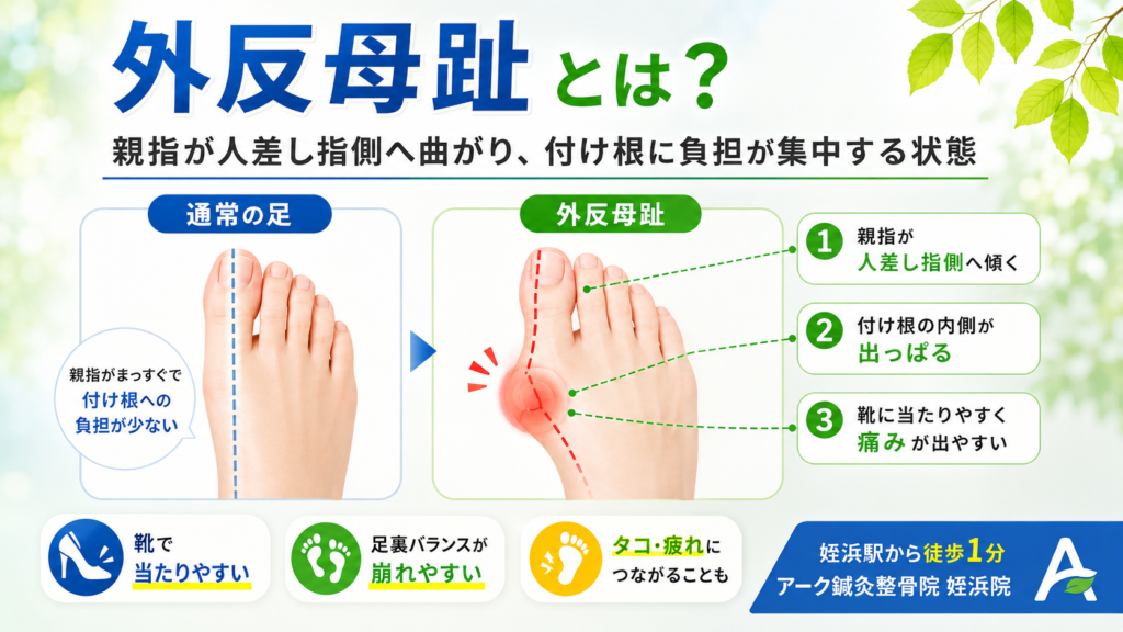 外反母趾とは？