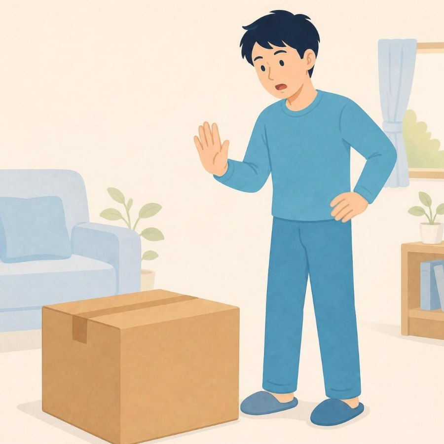 重い荷物を無理に持たないイラスト